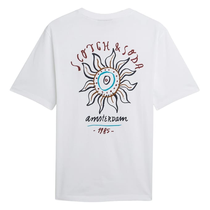 Scotch & Soda Front And Back Artwork Regularfit Tshirt
