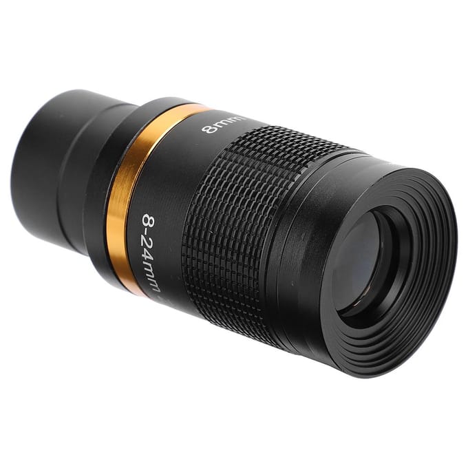 Astronomische Telescoop 8‑24mm Continue Zoom Oculair Observatie 1.25inch31.7mm Zwart gray