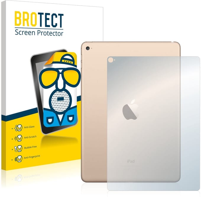 BROTECT - Screenprotector voor Apple iPad Air 2 2014 (Achterkant) - Folie Beschermfolie matte 2 Stuks