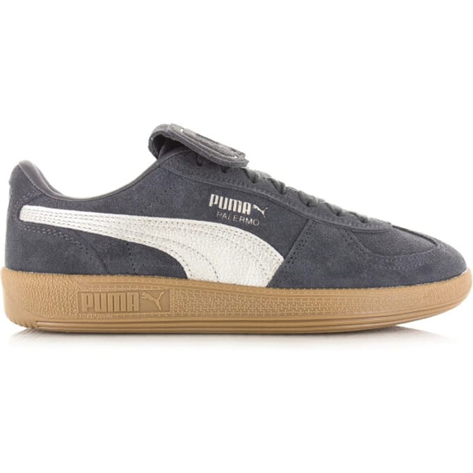 Puma Palermo premium metallic dusky gray lage sneakers dames