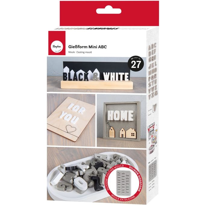 Siliconen gietvorm "Mini ABC"