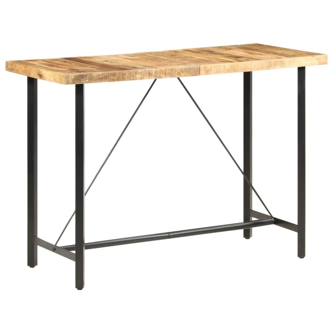 vidaXL - Bartafel - 150x70x107 - cm - ruw - mangohout