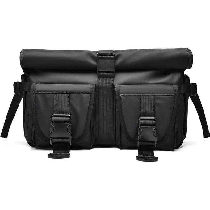 Herentas Functie Crossbodytas Heren Sport Waterdicht Reis Schoudertas Grote Capaciteit Computer Uitbreiding Postbodetas zwart
