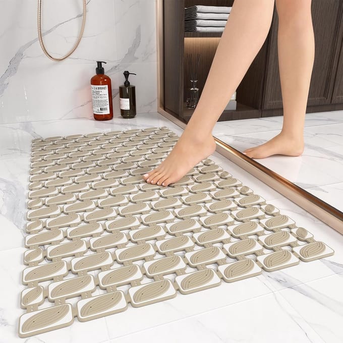 Antislip Douchemat met Zuignappen - Schimmelwerend en Op Maat Te Knippen
