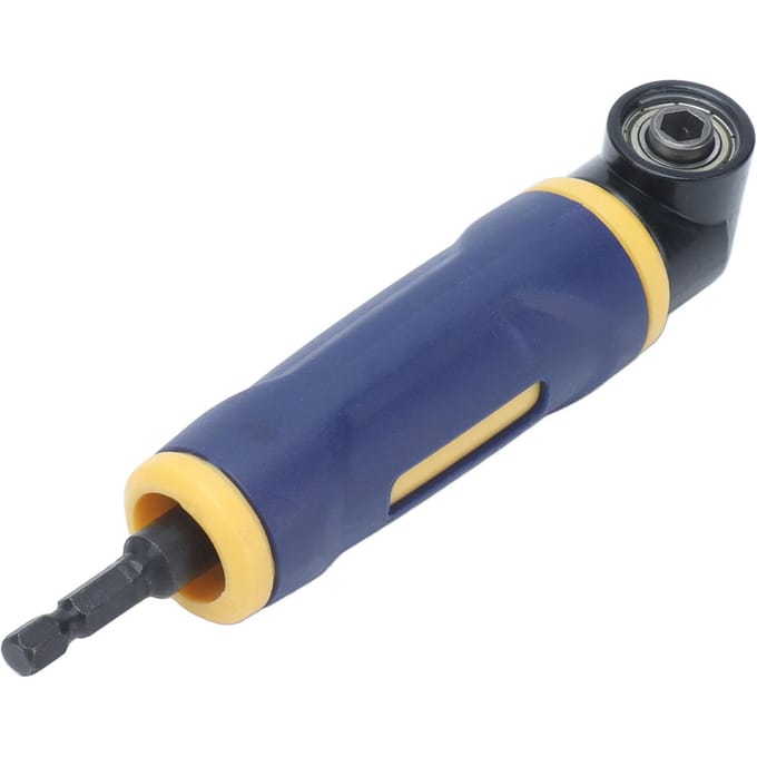 Haakse Booradapter 90 Graden Geel Blauw Booropzetstuk Verlengstuk Schroevendraaier