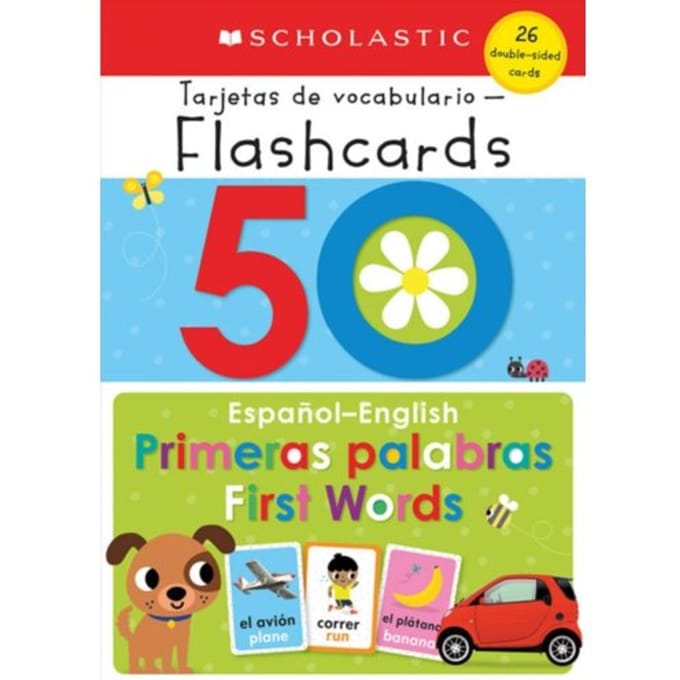 50 Spanish-English First Words: Scholastic Early Learners (Flashcards) - Scholastic Early Learners - Scholastic