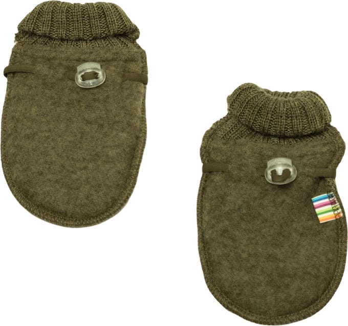 JoHa Kinder- en babyhandschoenen van 100% -wol, kleur Moss Melang