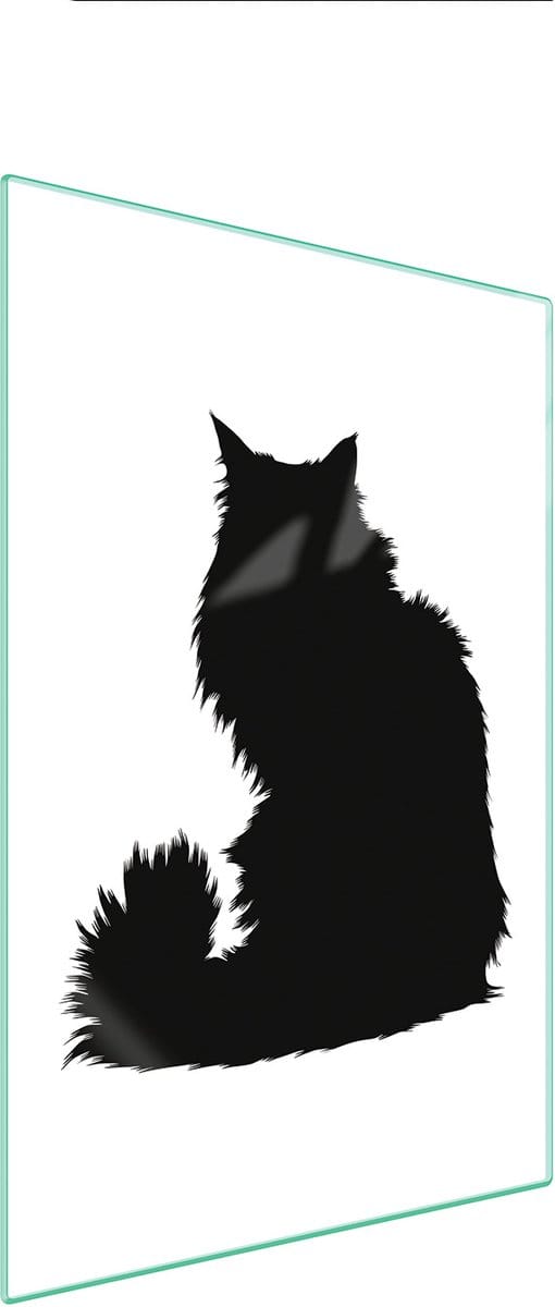TMK ArtDeko - Snijplank - 35x52 cm - Glas - Kat