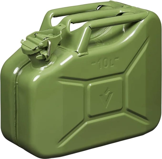 ProPlus Jerrycan 10 liter - Metaal - Groen - UN- en TÜV/GS-gekeurd
