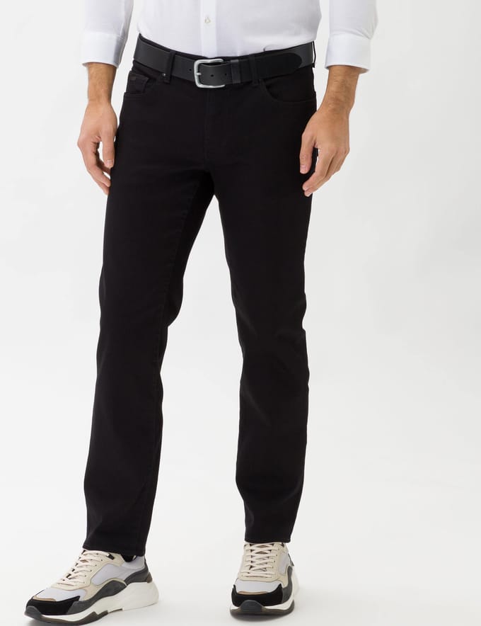 Brax Heren Jeans  Style CADIZ PERMA BLACK, denim perma zwart, maat 36/38