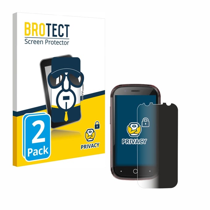 BROTECT - privacy screenprotector voor Unihertz Jelly Star - Folie Beschermfolie Blauwlichtfilter 2 Stuks