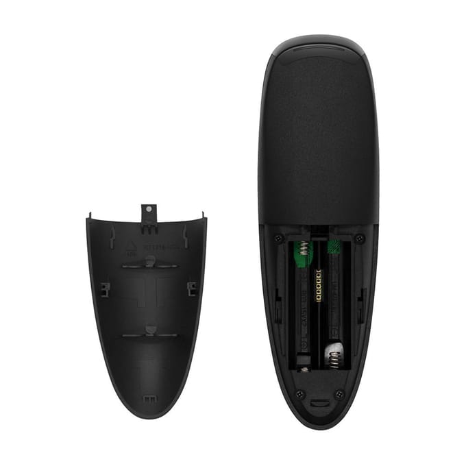 G10S PRO 2.4G Air Mouse Draadloze Handheld Afstandsbediening met USB-ontvanger Gyroscoop Spraakbesturing zwart