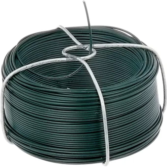 Alberts Draadspoel Ruwstaal Gegalvaniseerd Groen 1,2mm 50m