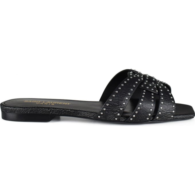 Saint Laurent Tribute Sandalen Zwart