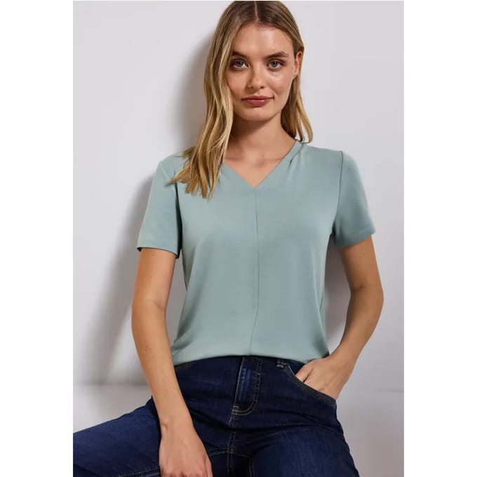 Shirt met V-hals
