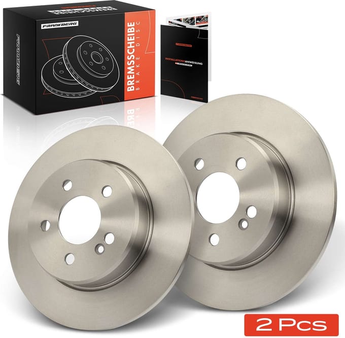 Frankberg 2x Remschijven Achteras voor Benz C-Klasse Cabriolet W