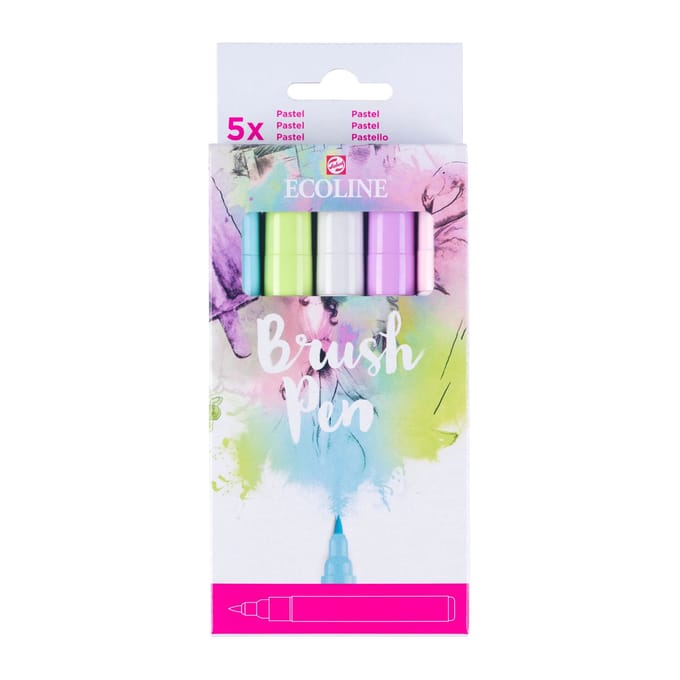 Talens Ecoline Brushpen Pastel 5st Verven en kleuren