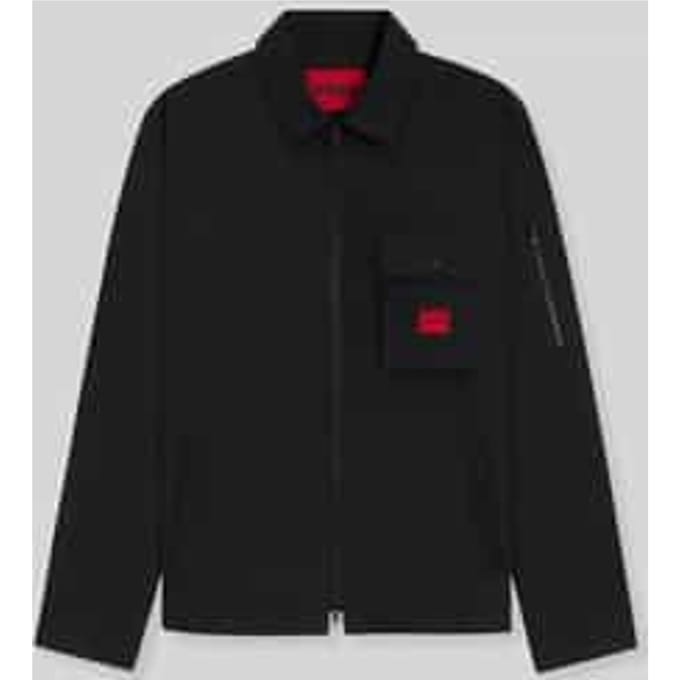 Oversized fit overshirt van katoenmix model 'Emmond'