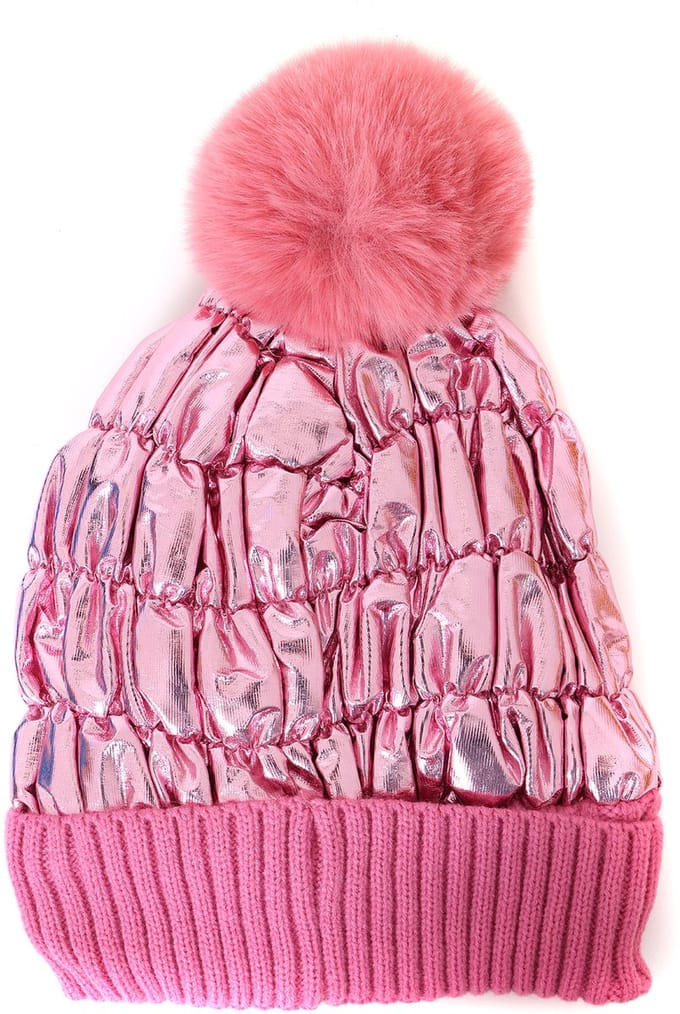 Skimuts Pluche - Metallic Roze - Volwassenen