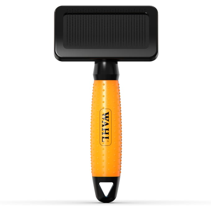WAHL® plukborstel - oranje, Gr. L: L 25,2 x B 12 x H 4,4 cm