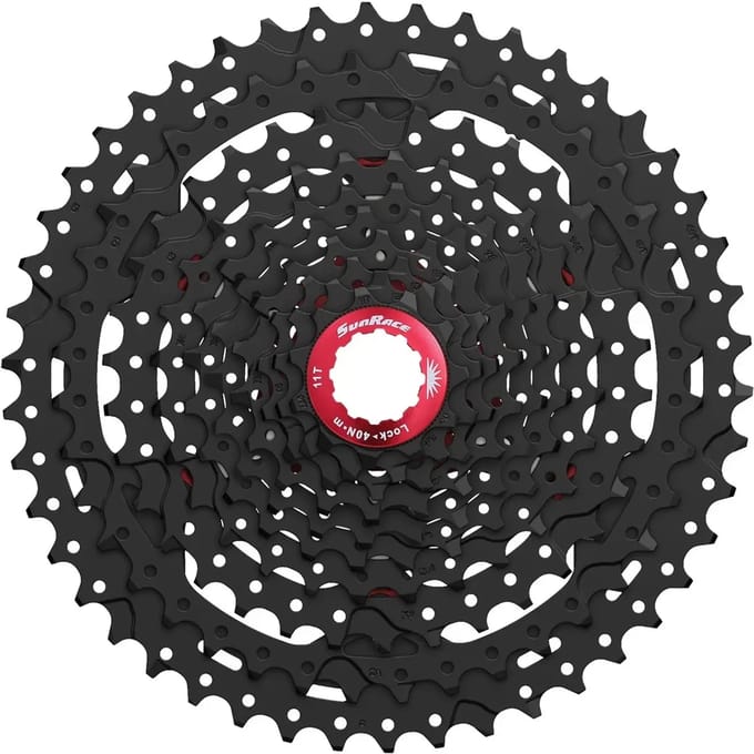 Cassette Sunrace CSMX3 10-speed - 11-42T - zwart