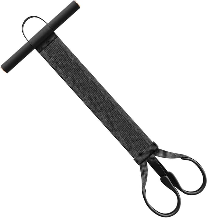 Pedaaltrekker Trainingsapparatuur - Elastische Stretch Trainer - Buikspier Training - Ergonomische Handgrepen - 120 lbs Weerstand - Zwart
