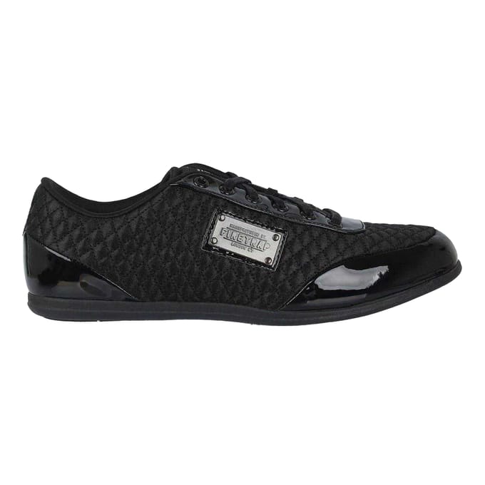 Firetrap Heren Dr Domello Gequiltte Sneakers (Zwart)
