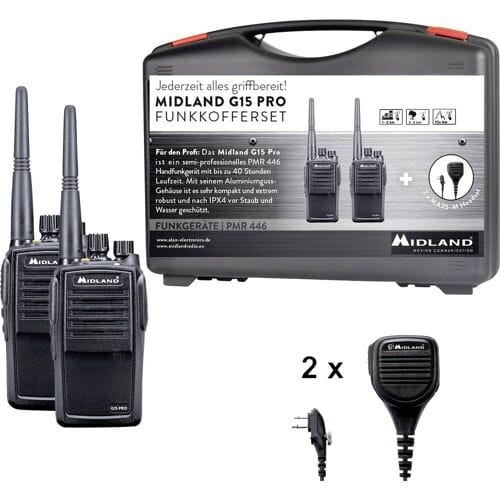 Midland G15 Pro NC, PMR C1127.S6 PMR-portofoon