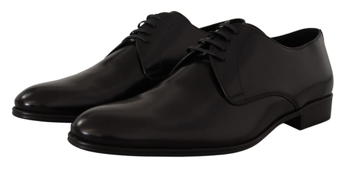 Dolce Gabbana Leren Derby Schoenen