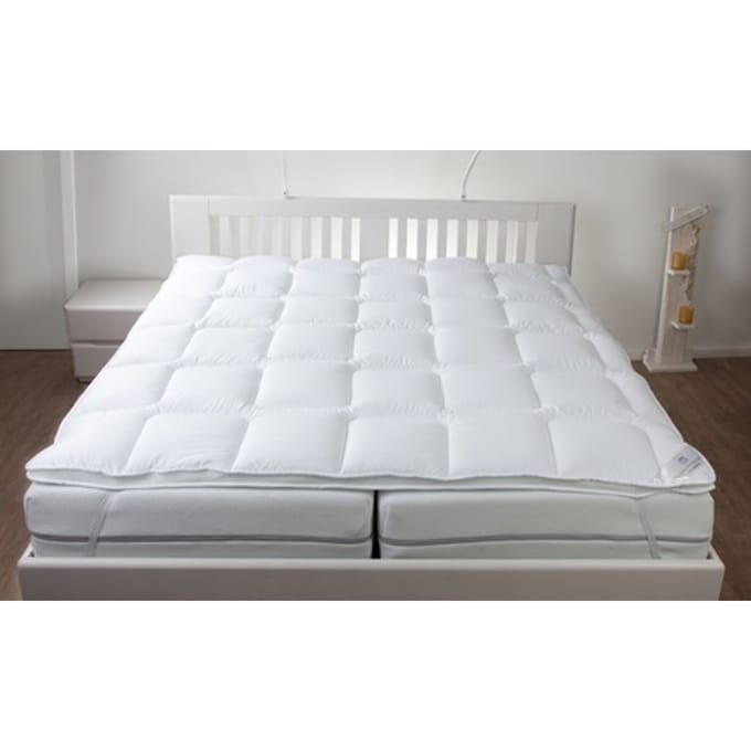 Vitality Pur Duo-Bed Matrastopper – 80x200 cm - Vochtregulerende topper – Rondom Elastiek - Ademend & Wasbaar