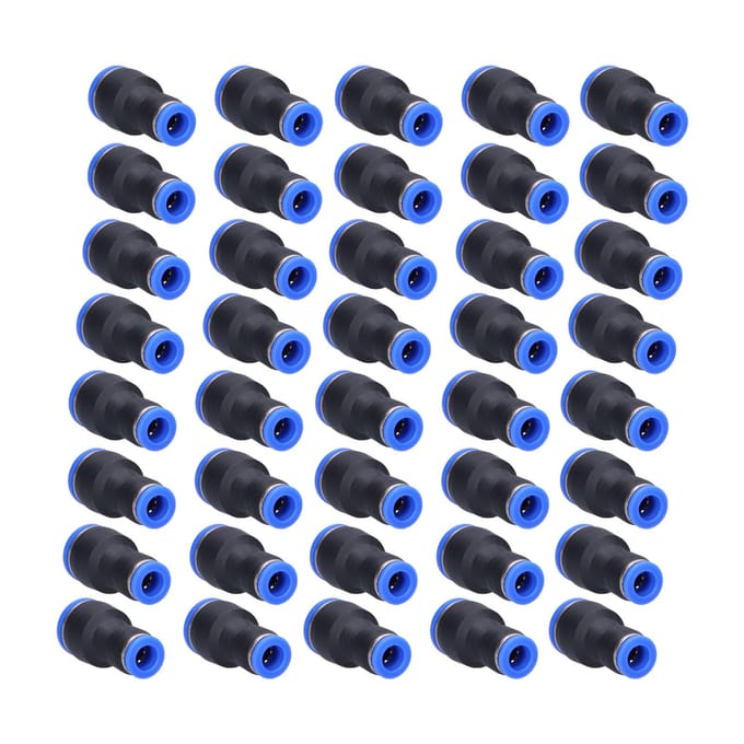 40 stuks Pneumatische Verloopconnector Recht Push-in Verloopstukken voor P12-8 Luchtslang