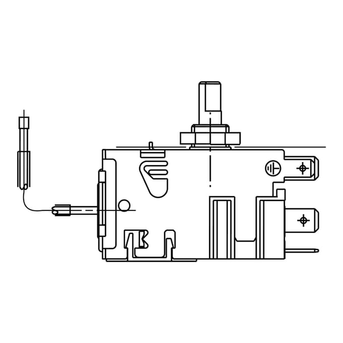 AEG thermostaat, koelkast, Danfoss 077B, 700mm 8582063979925