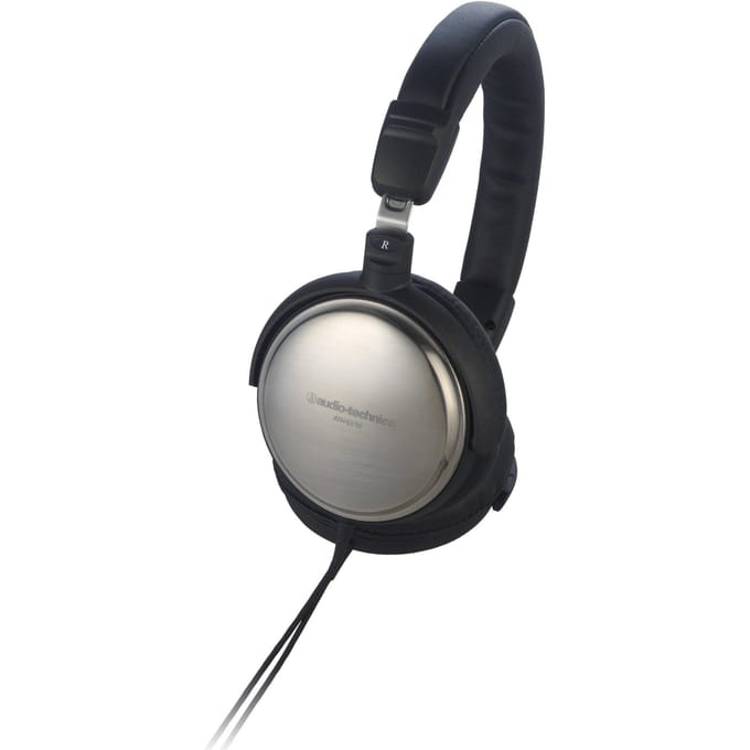 Audio-Technica ATH-ES10 EARSUIT Draagbare Gesloten Hoofdtelefoon, 53mm Titanium Behuizing, Opvouwbaar