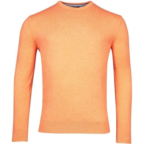 Baileys Trui Uni Crew Neck Single Knit Pima Cotton Mid Orange / male