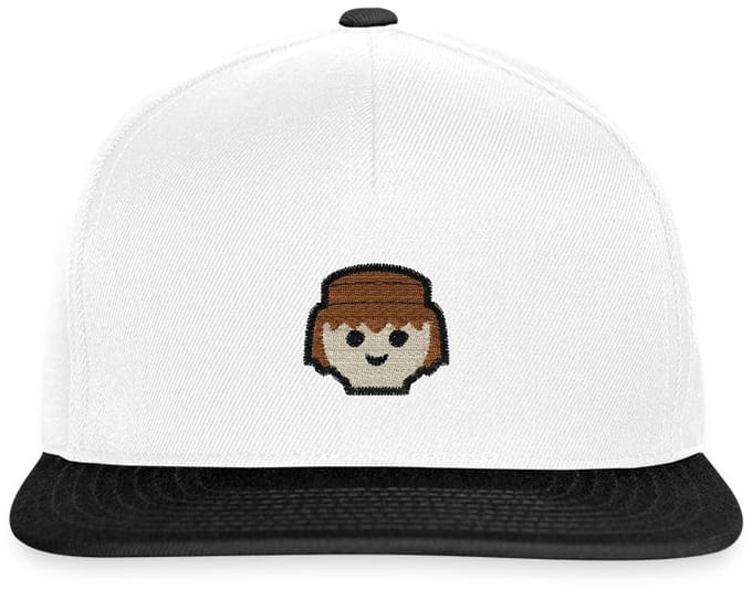 Playmobil Portret Figuur Borduurwerk Snapback cap