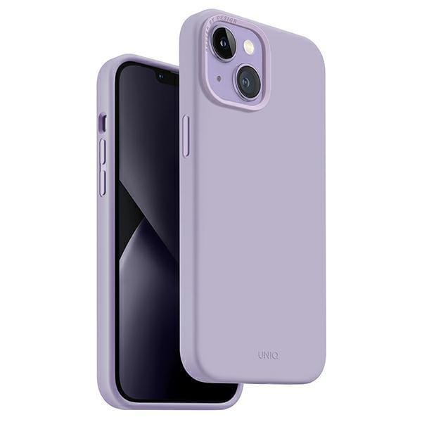 Uniq Lino Serie - Mobiele Telefoon Hoesje - iPhone 14 Plus - Lilac - Elegant en Functioneel