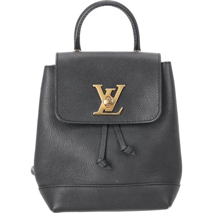Louis Vuitton LV Mini Lockme rugzak in zwart leer