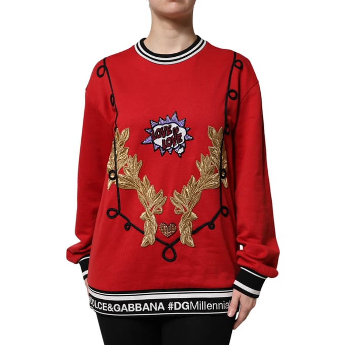 Geborduurd Crew Neck Sweatshirt
