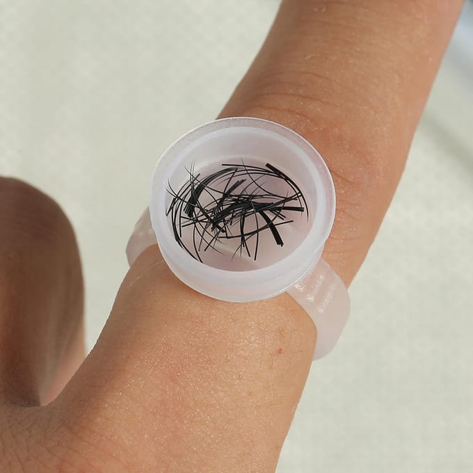 Wegwerp Wenkbrauw Tattoo Inkt Ringen Pigmenten Houder Container Cup Groot Formaat (500 stuks) gray