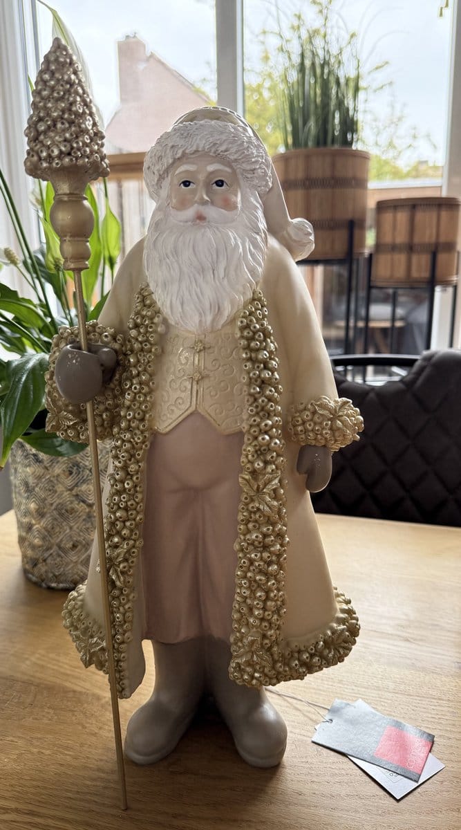 Kerstman Goud 21x15x41