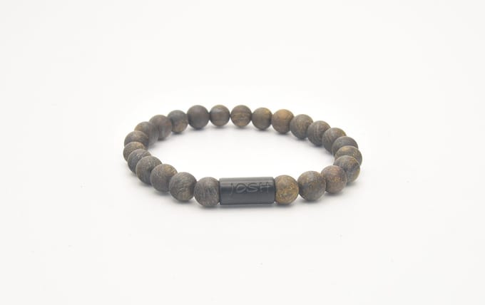 Josh-9313-Armband-Mat bruin-Heren-21,5cm