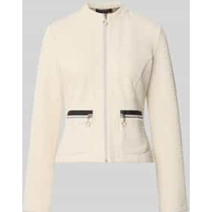 Regular fit korte blazer met viscose met model 'NOS JULI'