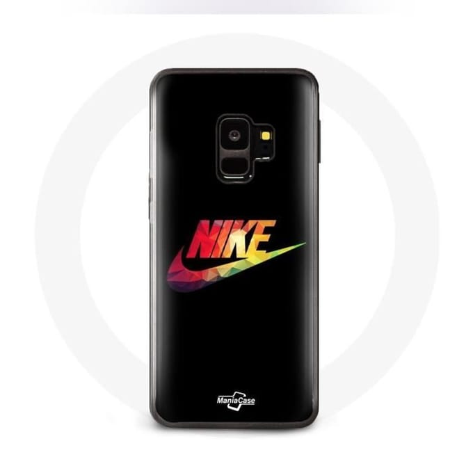 Coque - MANIACASE - Samsung Galaxy S9 plus - Nike Logo - Souple - Noir noir