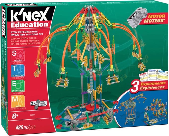 K'Nex Build & Learn Swing Ride – 486-delig