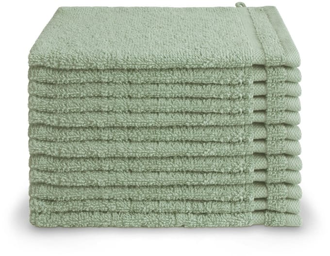 Byrklund washandjes 12 stuks - Hotelkwaliteit - 16x21 - Jade