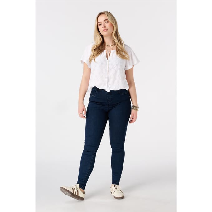 MS Mode Tregging Tregging met denim look