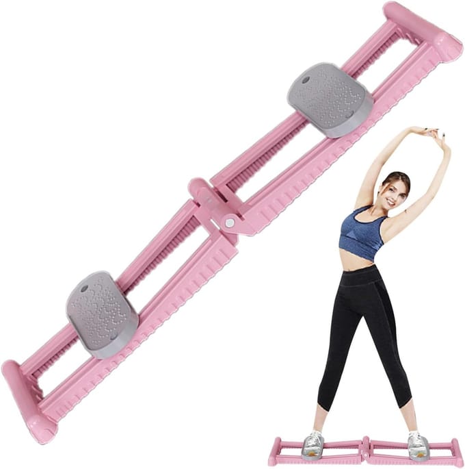 Beentrainingsapparaat - Ski simulator - Onderlichaam trainen - Verbeterde kernstabiliteit - 1135 cm - Roze