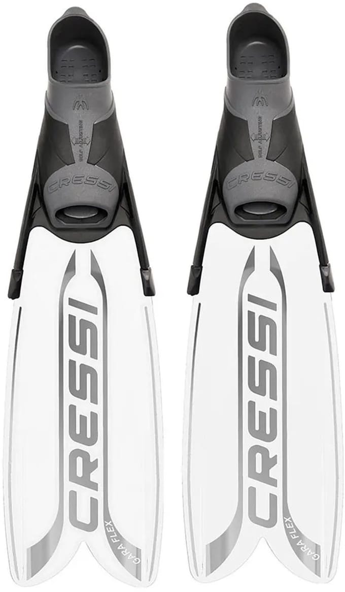 Cressi Gara Turbo Flex Freedivingvinnen Wit EU 40-41