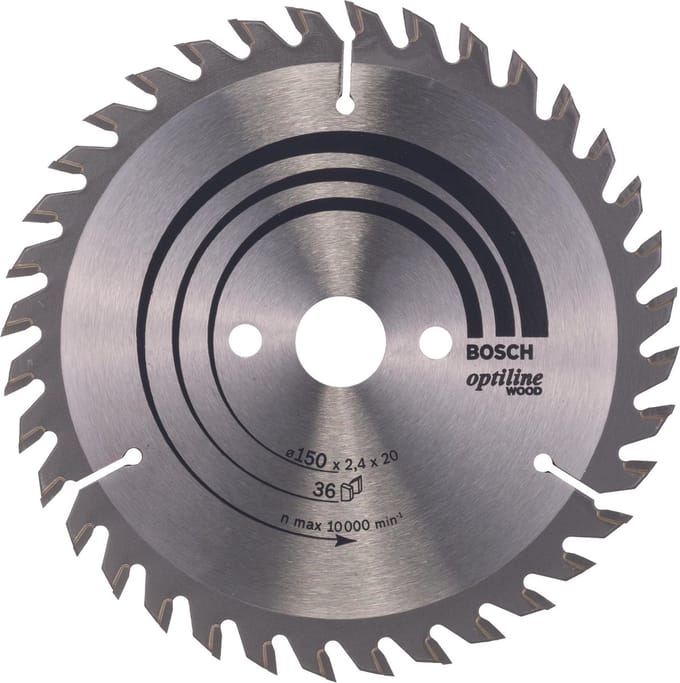 Bosch RUNDSAVKL OPTILINE 150X2.4X20MM 36 TDR