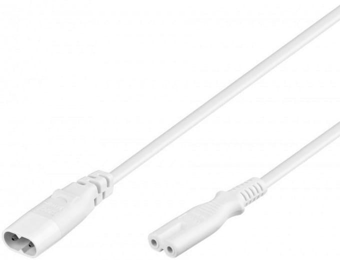 Pro Extension cord C7/C8 2 m white